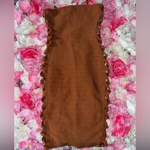 Sexy Brown Bandage Dress